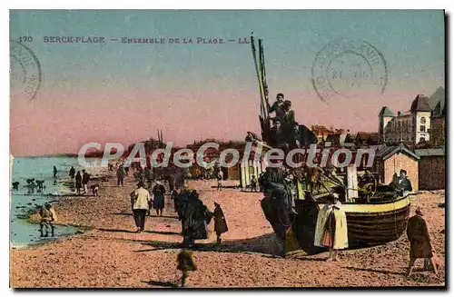 Cartes postales Berck Plage Ensemble de la plage