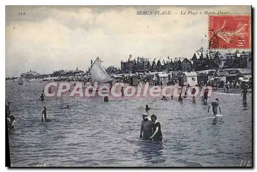 Cartes postales Berck Plage la plage � Maree haute