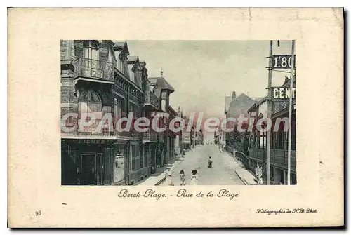 Cartes postales Berck Plage rue de la Plage