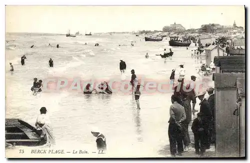 Ansichtskarte AK Berck Plage le Bain