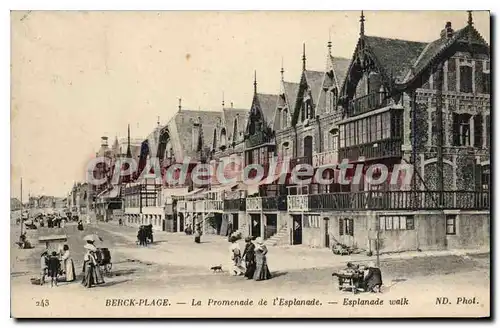 Cartes postales Berck Plage la Promenade de l'Esplanade