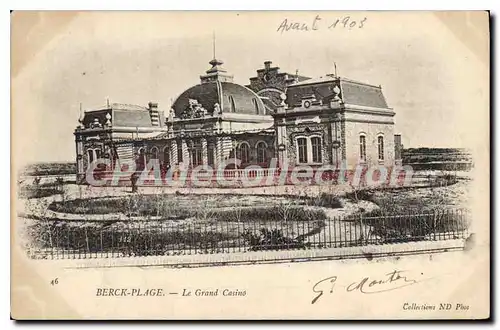 Cartes postales Berck Plage le grand casino