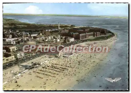 Cartes postales moderne La France vue du Ciel Berck Plage P de C la plage et vue generale