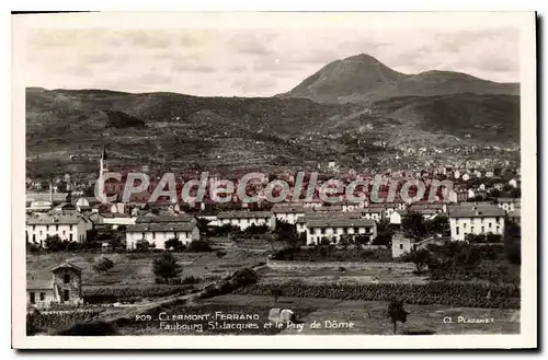 Cartes postales Clermont Ferrand Faubourg St jacques et le Puy de Dome