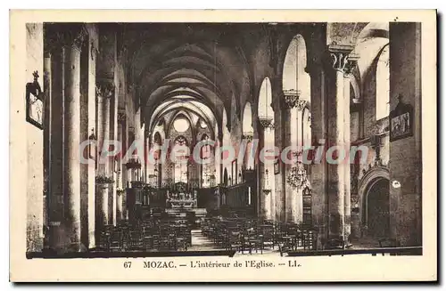 Cartes postales Mozac l'interieur de l'eglise