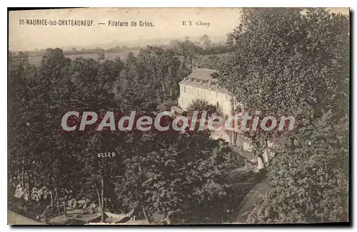 Cartes postales St Maurice les Chateauneuf Filature de Crins