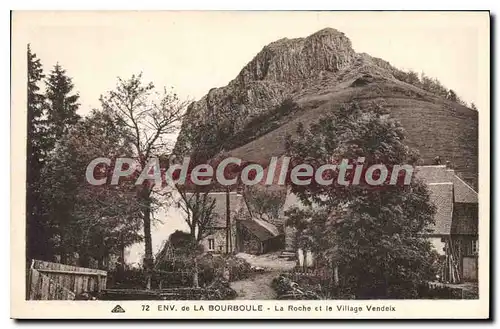 Cartes postales Environs de la Bourboule La Roche et la Village Vendeix