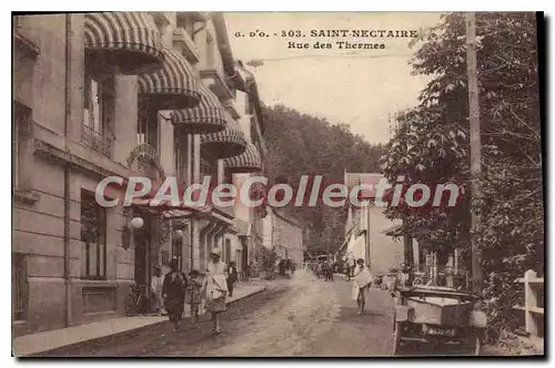 Cartes postales Saint Nectaire Rue des Thermes