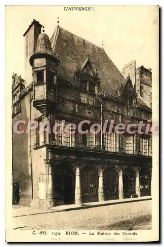 Cartes postales Riom La Maison des Consuls