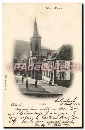 Cartes postales Mont Dore l'Eglise