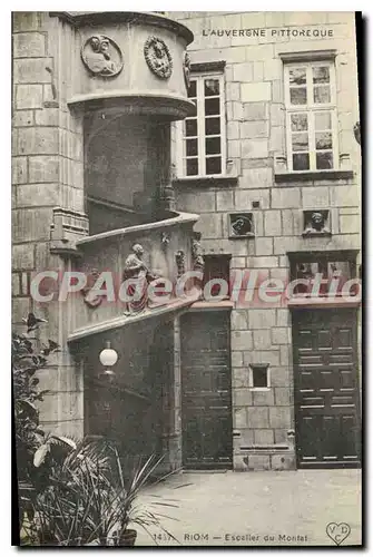 Ansichtskarte AK L'Auvergne Pittoresque Riom Escalier du Montat