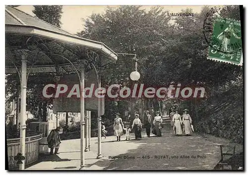 Cartes postales L'Auvergne Puy de Dome Royat une Allee du Parc