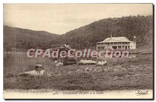 Cartes postales Chambon Plage et le Chalet