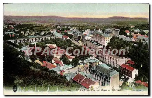 Cartes postales Royat Vue sur Royat et Clermont