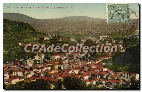 Cartes postales Panorama de Royat et de Clermont