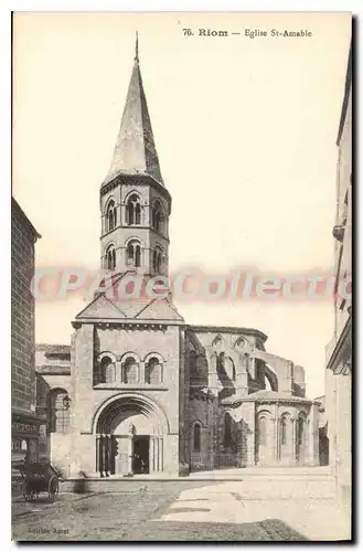 Cartes postales Riom Eglise St Amable