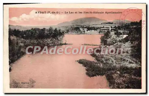 Cartes postales Aydat P de D Le Lac et les Iles St Sidonie Apolinnaire