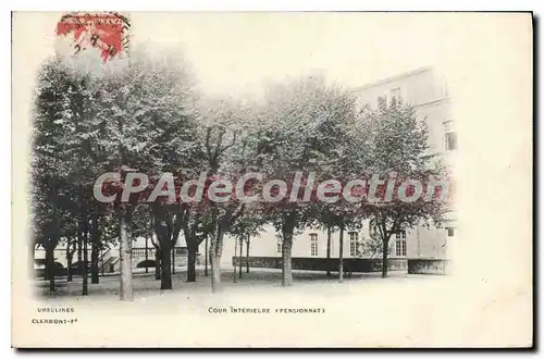 Cartes postales Ursulines Clermont Ferrand Cour Interieure pensionnat