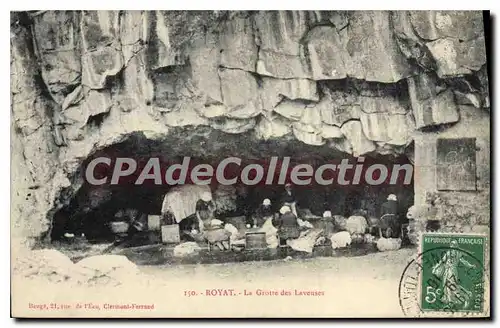 Ansichtskarte AK Royat La Grotte des Laveuses