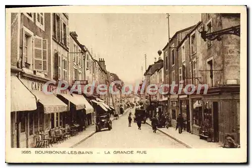 Cartes postales Bourbonne les Bains la grande rue