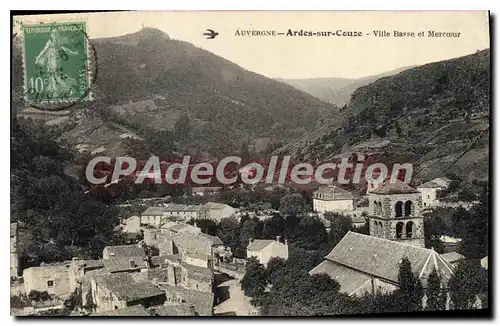 Cartes postales Auvergne Ardes sur Couze ville Basse et Mercoeur