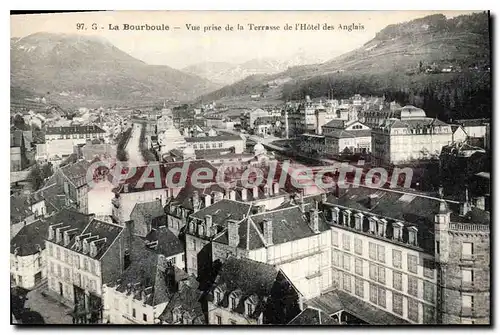 Cartes postales La Bourboule vue prise de la Terrasse de l'hotel des Anglais