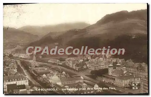 Cartes postales La Bourboule vue generale prise de la Roches des Fees