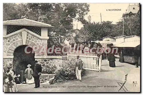 Cartes postales L'Auvergne Puy de Dome Chatelguyon Sources Deval et Germaine