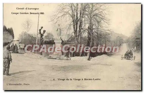 Ansichtskarte AK Circuit d'Auvergne Coupe Gordon Bennett 1905 Virage de la Vierge � Bourg Lastic