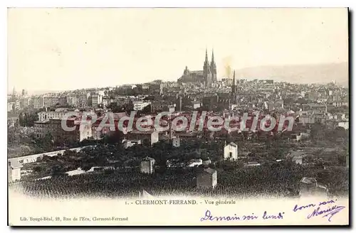 Cartes postales Clermont Ferrand vue generale