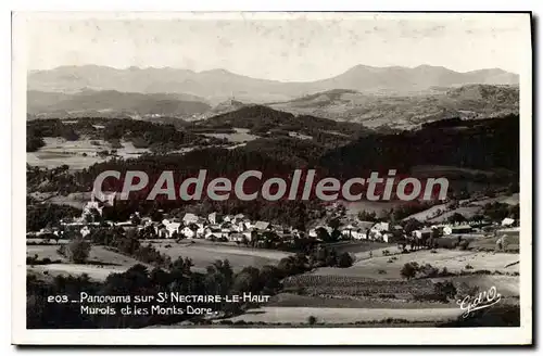 Ansichtskarte AK Panorama sur St Nectaire le Haut Murols et les Monts Dore