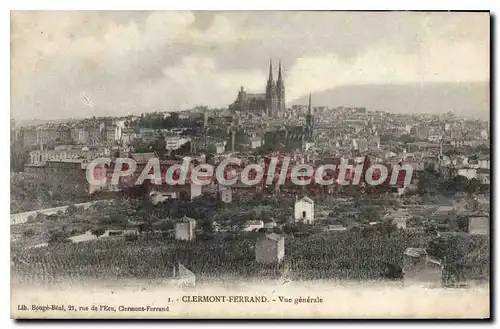 Cartes postales Clermont Ferrand vue generale