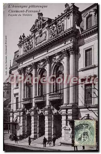 Ansichtskarte AK L'Auvergne pittoresque Clermont Ferrand Facade du Theatre