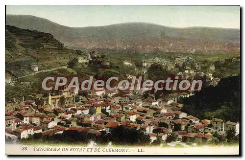 Cartes postales Panorama de Royat et de Clermont