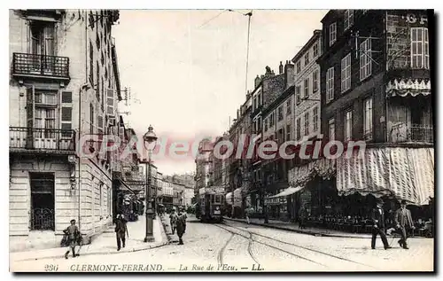 Cartes postales Clermont Ferrand la Rue de l'Ecu