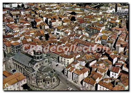 Cartes postales moderne Issoire P de D vue generale aerienne l'eglise St Austremoine