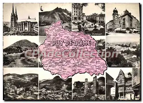 Cartes postales moderne Puy de Dome Clermont Ferrand Sansy Chatelguyon Puy de Dome Royat Thiers