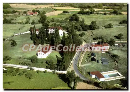 Moderne Karte St Jean des Ollieres P de D Cure d'air Colonie CGEE vue generale aerienne