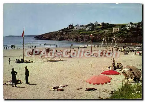 Cartes postales moderne La Bretagne en Couleur Saint Nic Pentrez Finistere La Plage et Les Falaises