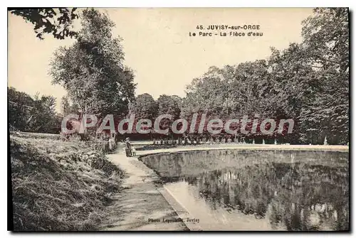 Ansichtskarte AK Juvisy sur Orge Le Parc La Piece D'eau