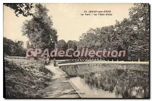 Cartes postales Juvisy sur Orge Le Parc La Piece D'eau