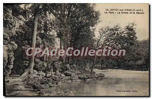 Cartes postales Juvisy sur Orge S et O Le Parc La Grotte et Le Bassin