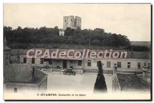Cartes postales Etampes Guinette et La Gare