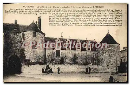 Cartes postales Dourdan Le Chateau Fort Entree Principale