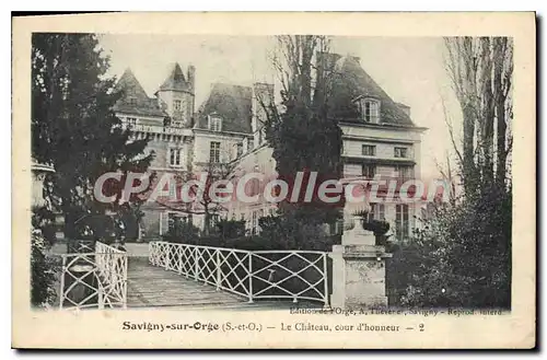 Cartes postales Savigny sur Orge S et O le chateau cour d'honneur