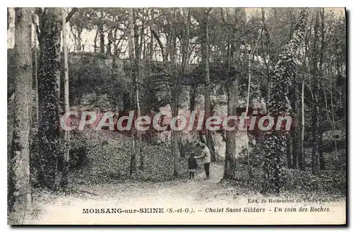 Cartes postales Morsang sur Seine S et O Chalet Saint Gildars un coin des Roches