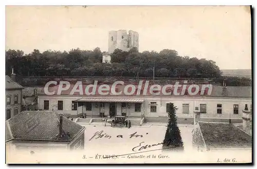 Cartes postales Etampes Guinette et la Gare