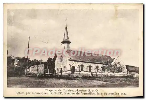 Cartes postales Chapelle de Palaiseau Lozere S O Benite par Monseigneur Gibier eveque de Versailles le 7 Septemb