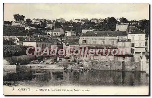 Cartes postales Corbeil Montagne St Germain vue de la Seine