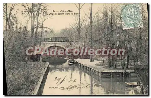 Cartes postales Athis Mons l'Orge se Jetant dans la Seine